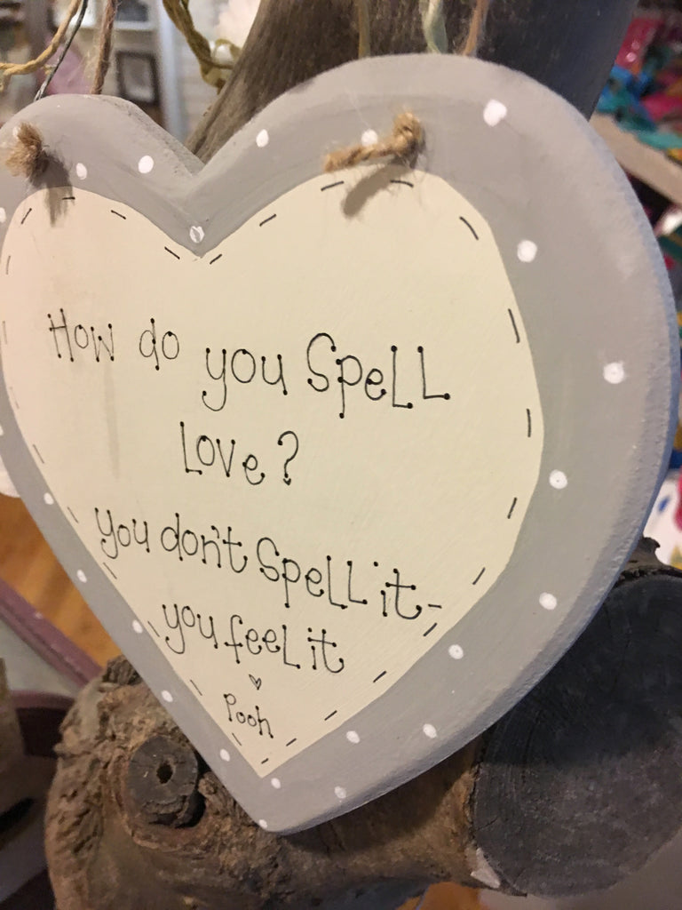 Heart 6" with Border - I Love You 5757