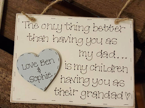 Md Sq Plq with Heart - The Only thing Better 6139