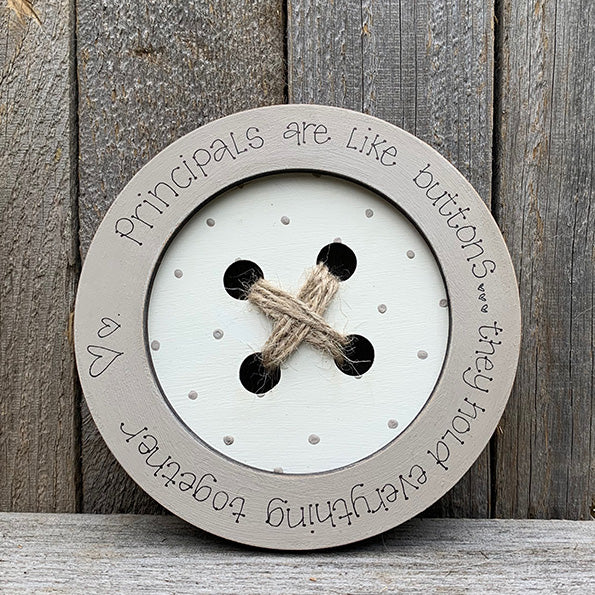 Personalised Wooden Button with String 14.4cm - 7388