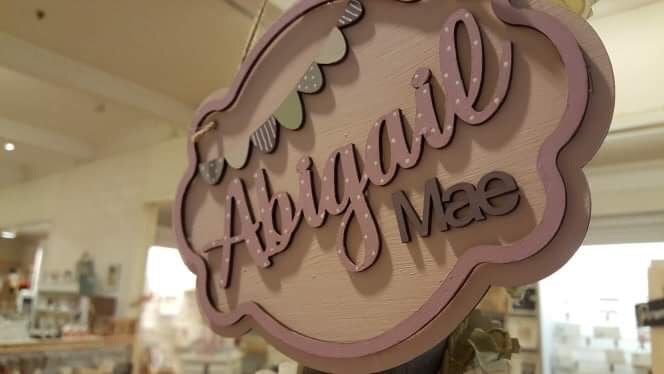 Personalised Elegant Name Plaque Sm - Bunting 8504