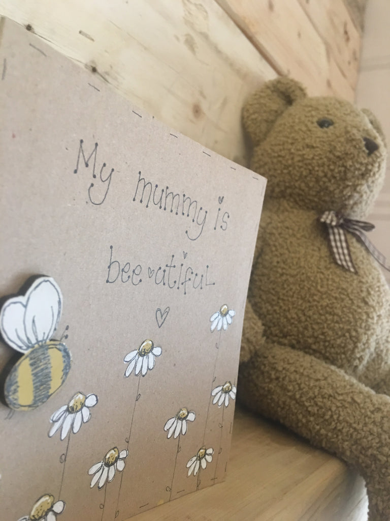 Personalised Card / Postcard - Bees & Daisies 8721