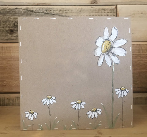 Personalised Card / Postcard - Tall Daisy 8722