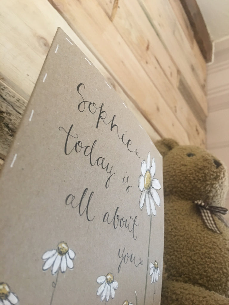 Personalised Card / Postcard - Tall Daisy 8722