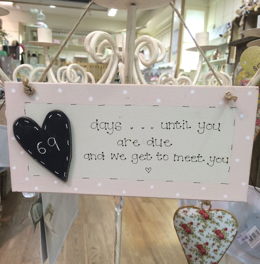 Countdown Plaque with Dotty Boarder 3715