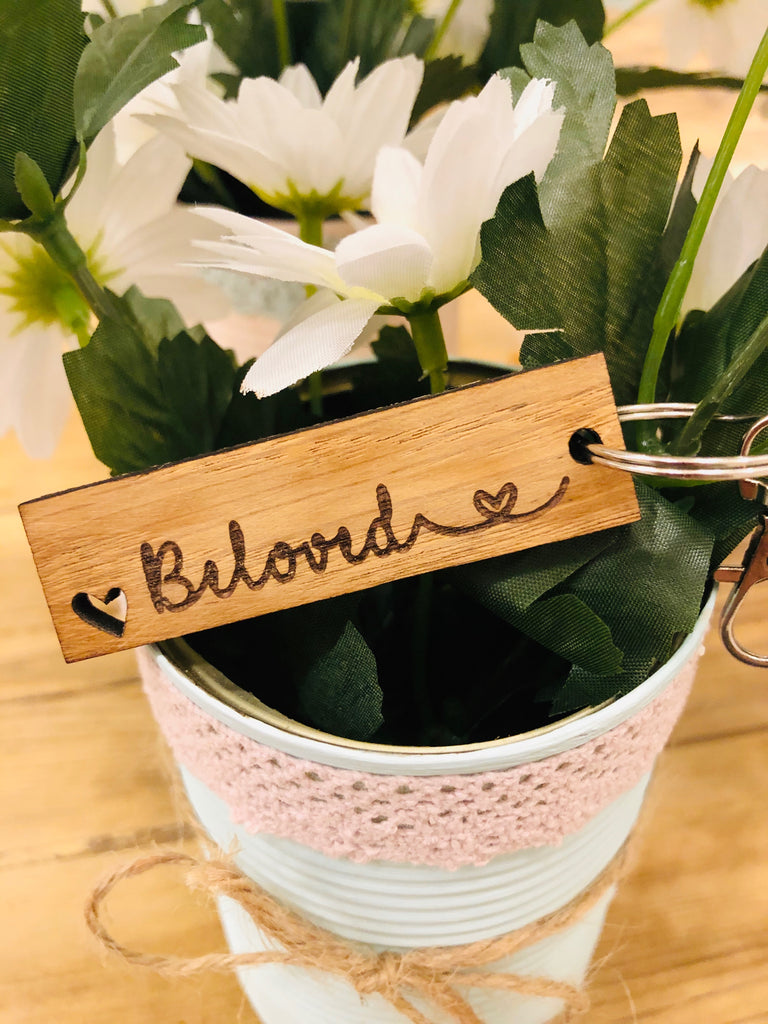 Keyring Tag with Heart - Beloved 9047