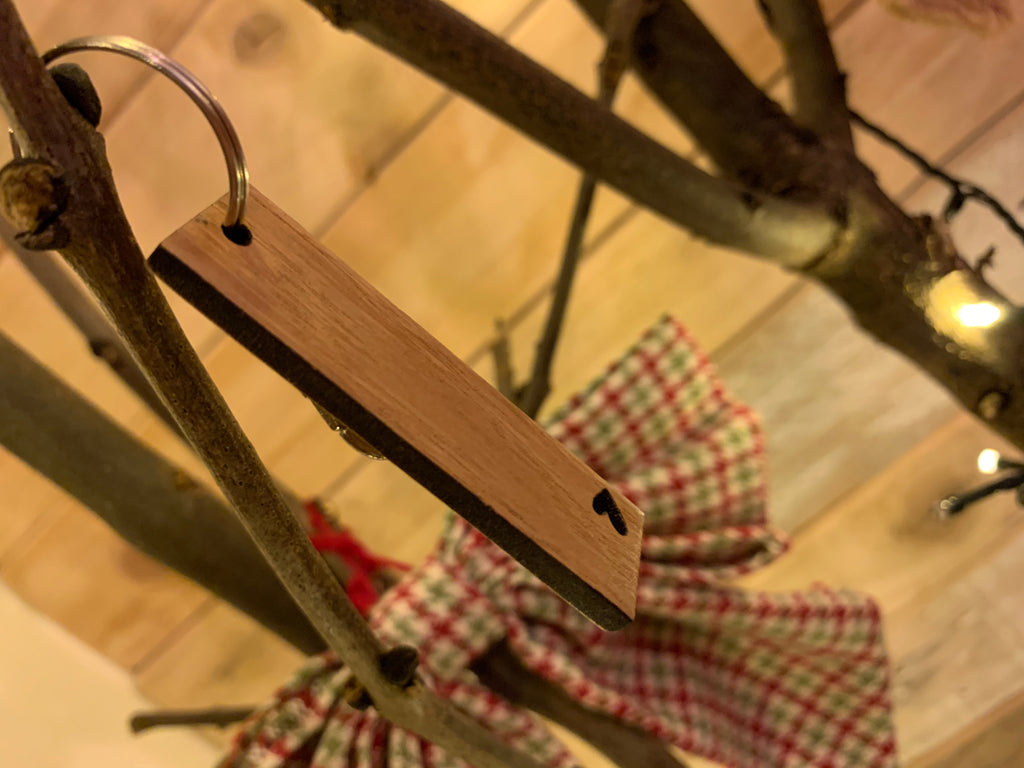 Keyring Tag with Heart - Blank to be Personalised 9060