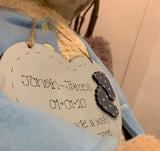 Heart 6" with Dash Border & Wooden Feet 9547