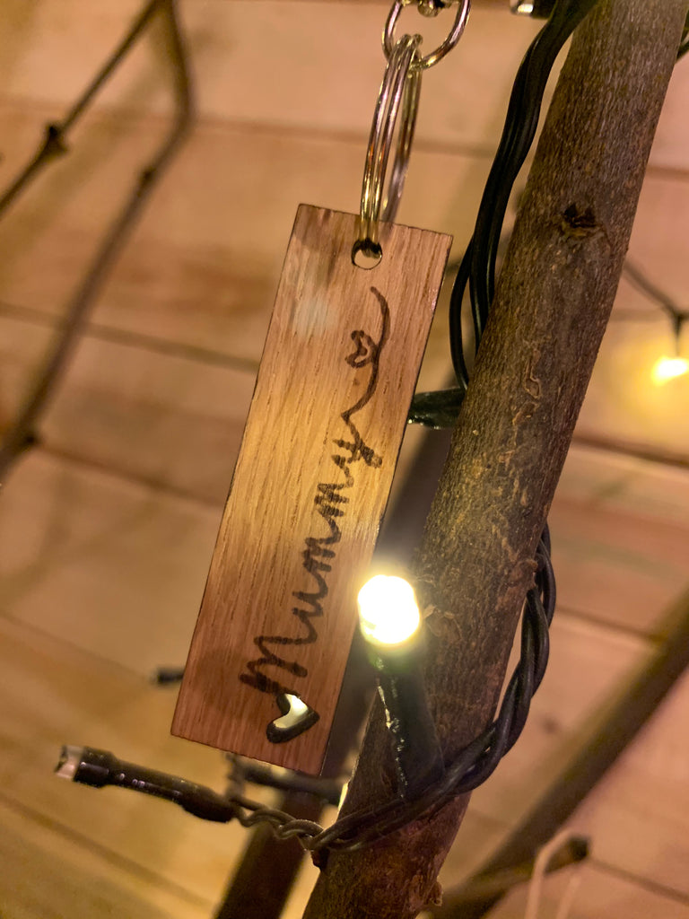 Keyring Tag with Heart - Mummy 9756