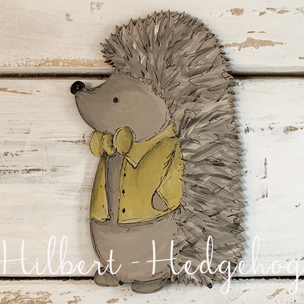 Personalised Animal Range - Hilbert Hedgehog Lg Plaque 9680
