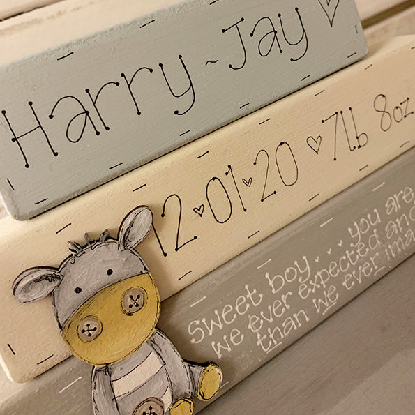 Personalised Animal Range - Baby Blocks 8640