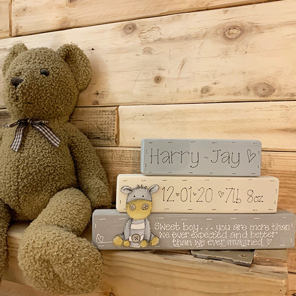Personalised Animal Range - Baby Blocks 8640