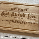 Chopping Board with Ridge Sm - His Presence (TR298) - RRP is