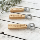 Personalised Bottle Opener - Slant 13842