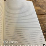 Personalised Recycled Leather Notebook A5 - Superhero 14266