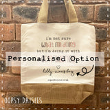 Canvas Tote Bag - Doing it with Confidence 14467