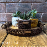 Crochet Storage Basket Tray 14488