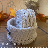 Crochet Round Coasters in Crochet Basket Gift Set 14500