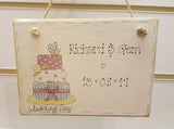 Oopsy Daisies Painted Design Lg Plaque - Cake 3709