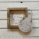 Round Plaque - Love to Cross & Back 13071