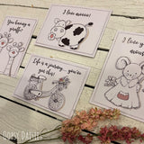 Print / Postcard - Doodles / Giraffe 13652