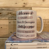 Highlights Personalised 10oz Mug - Scripture Wording Pink 10703