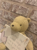 Personalised Md Sq Plaque with Wooden Pram 8593