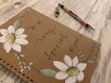 Personalised Notebook - Daisy Wreath 9338